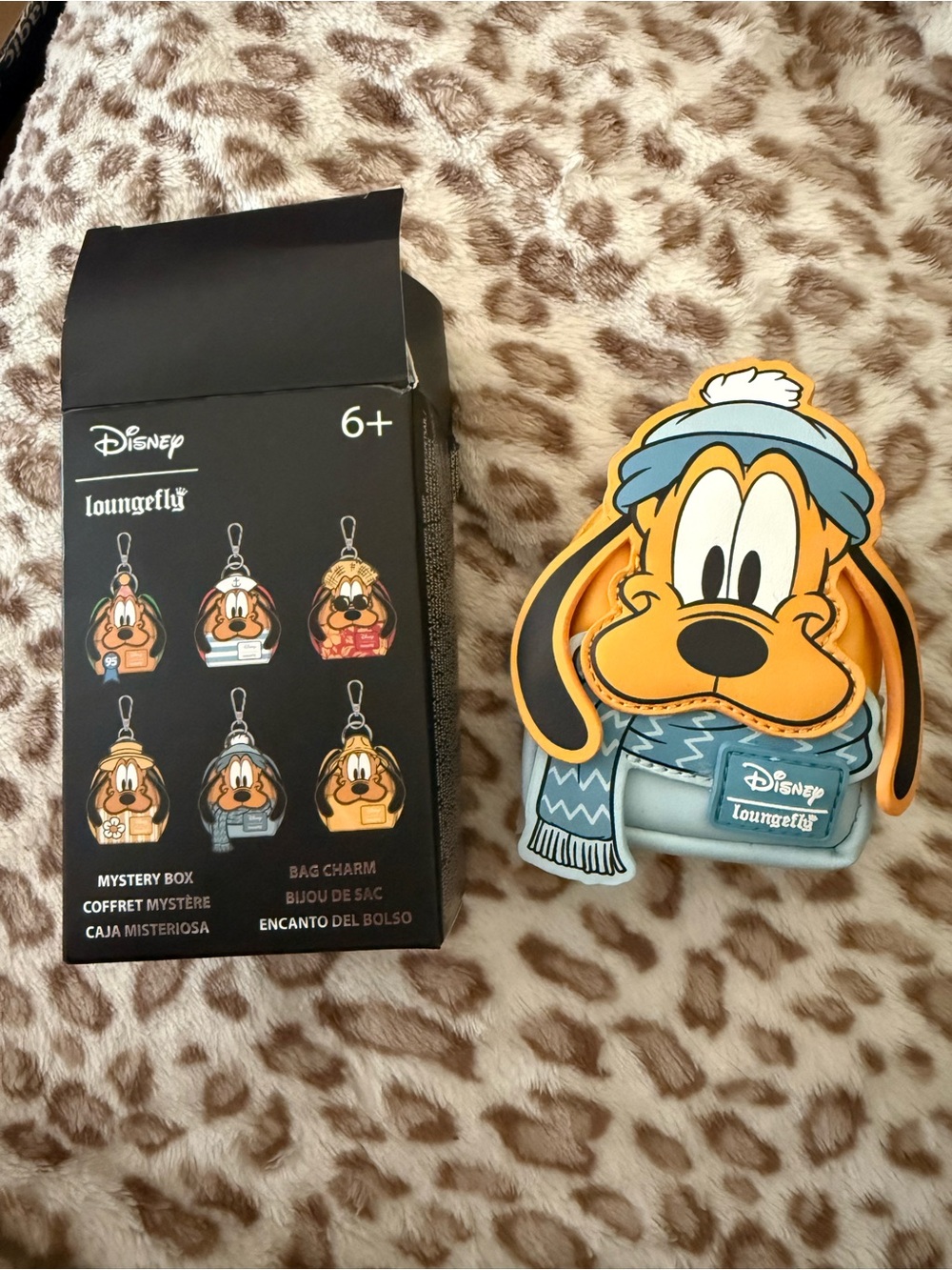 Disney Loungefly Pluto Bag Charm Set - Orange, Light Blue & Yellow